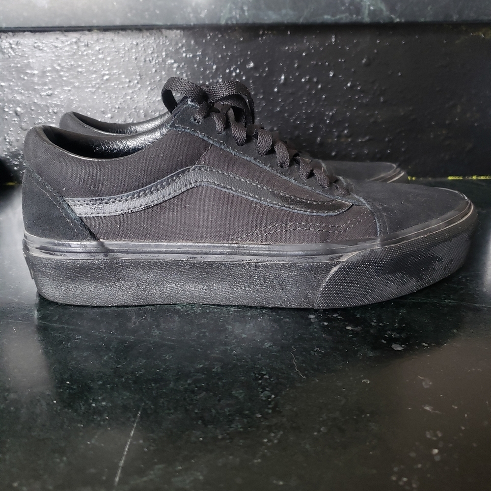 Vans Triple Black Platform Sneakers